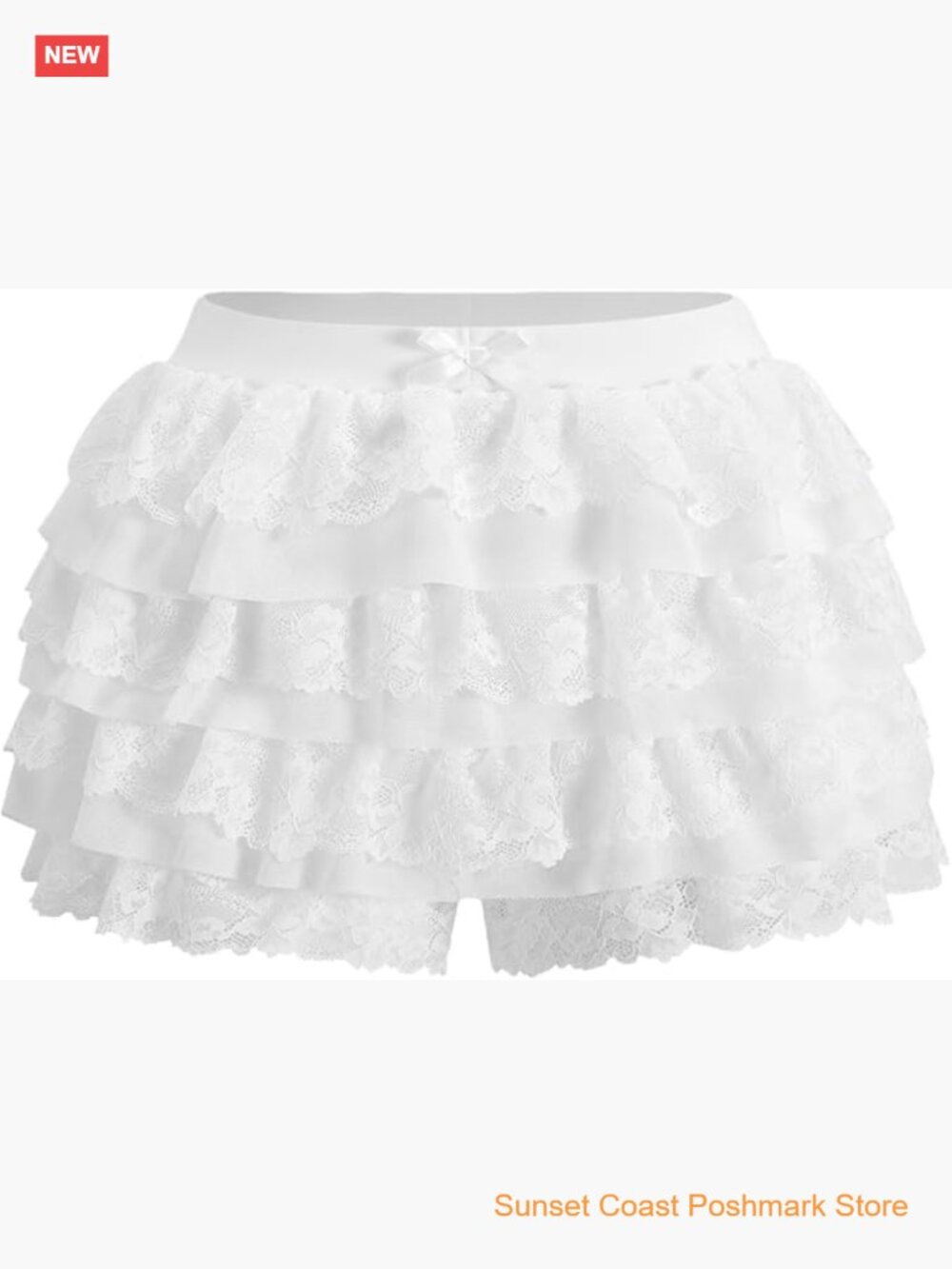Y2K Lace Multi-Layered Ruffle Shorts Bloomers Skort Low Rise